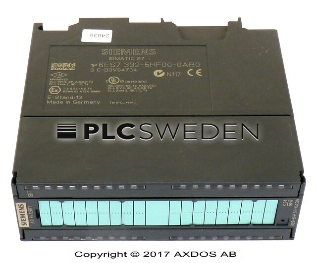 Siemens 6ES7 332-5HF00-0AB0 (6ES73325HF000AB0) - Axdos AB | PLCSWEDEN