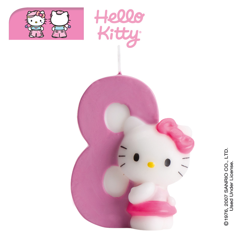 strossel annat hello kitty number 8 candle