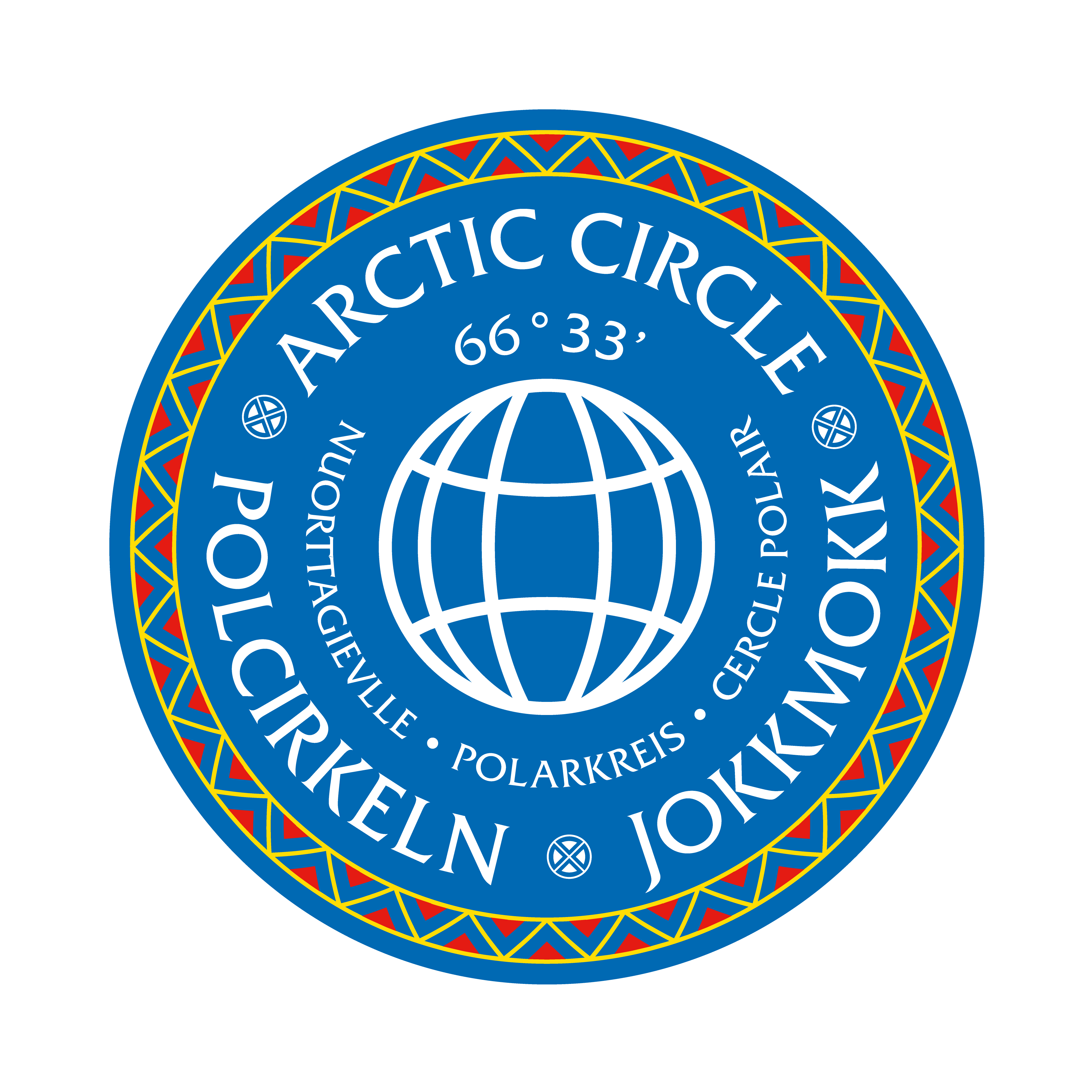 Sticker Arctic Circle - Stoorstålka Sámi Design Jokkmokk