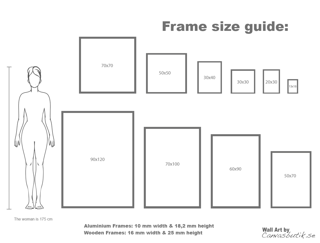 размер рамок для фотографий стандарт