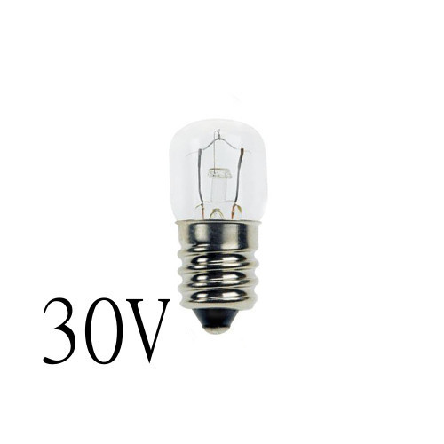 Signallampa E14 T13x30 1,5W 30V lamportillallt Glimlampa utan inbyggt motstånd E14 2mA 110V lamportillallt