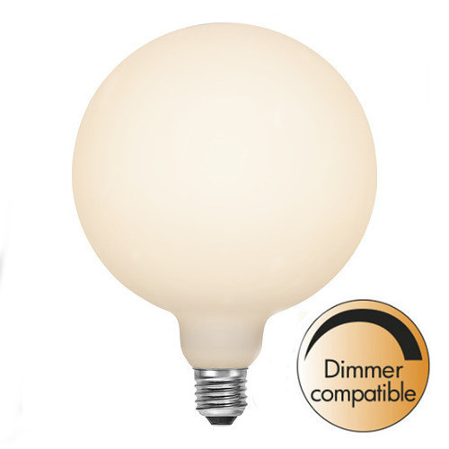 Dimbar LED glob opal Ø95 2600K 400lm E27 5W lamportillallt Köp LED Lampa Glob 95mm, Opal E27 2700K 400lm