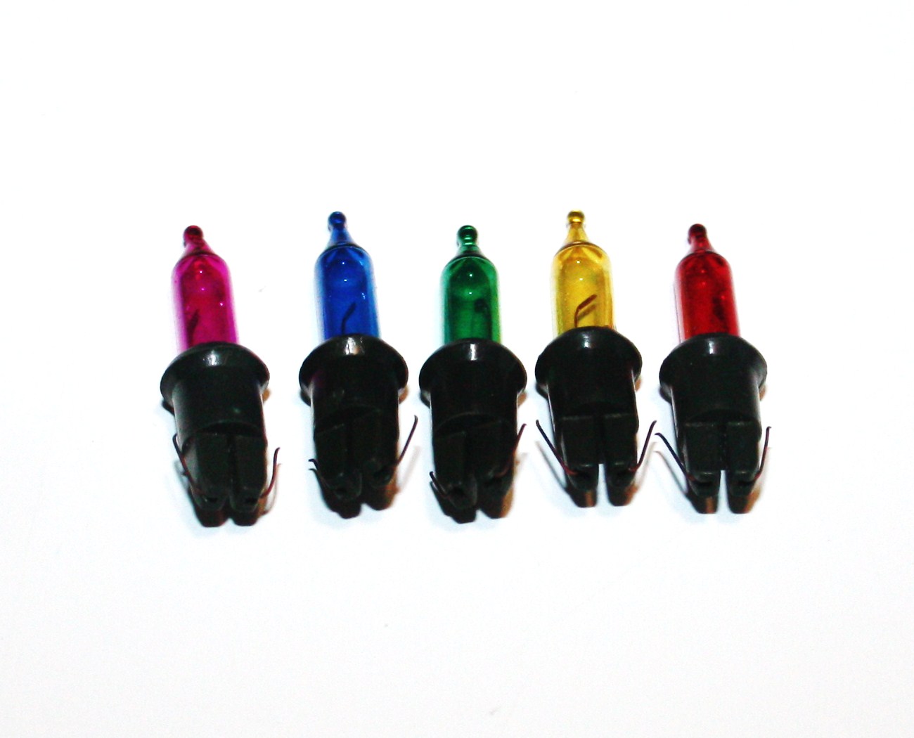 Pisellolampa push in färgade 3V, 5 pack lamportillallt Pisellolampa push in 3V, 5 pack lamportillallt