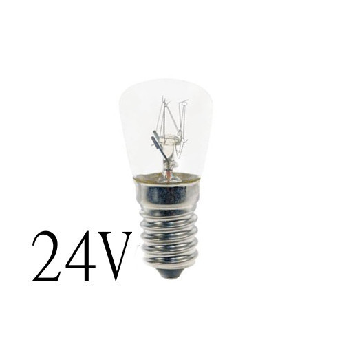 Signallampa E14 T16x45 10W 24V lamportillallt Signallampa E14 T16x45 10W 12V lamportillallt