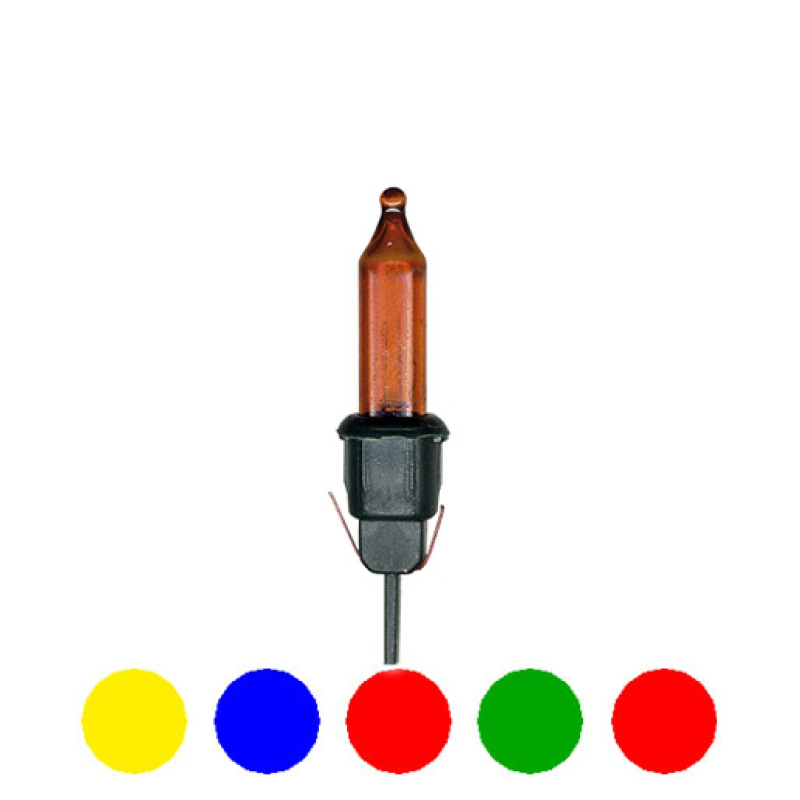 Färgade pisellolampor push in 0,19W 3V, 5 pack lamportillallt Pisellolampa push in 3V, 5 pack lamportillallt