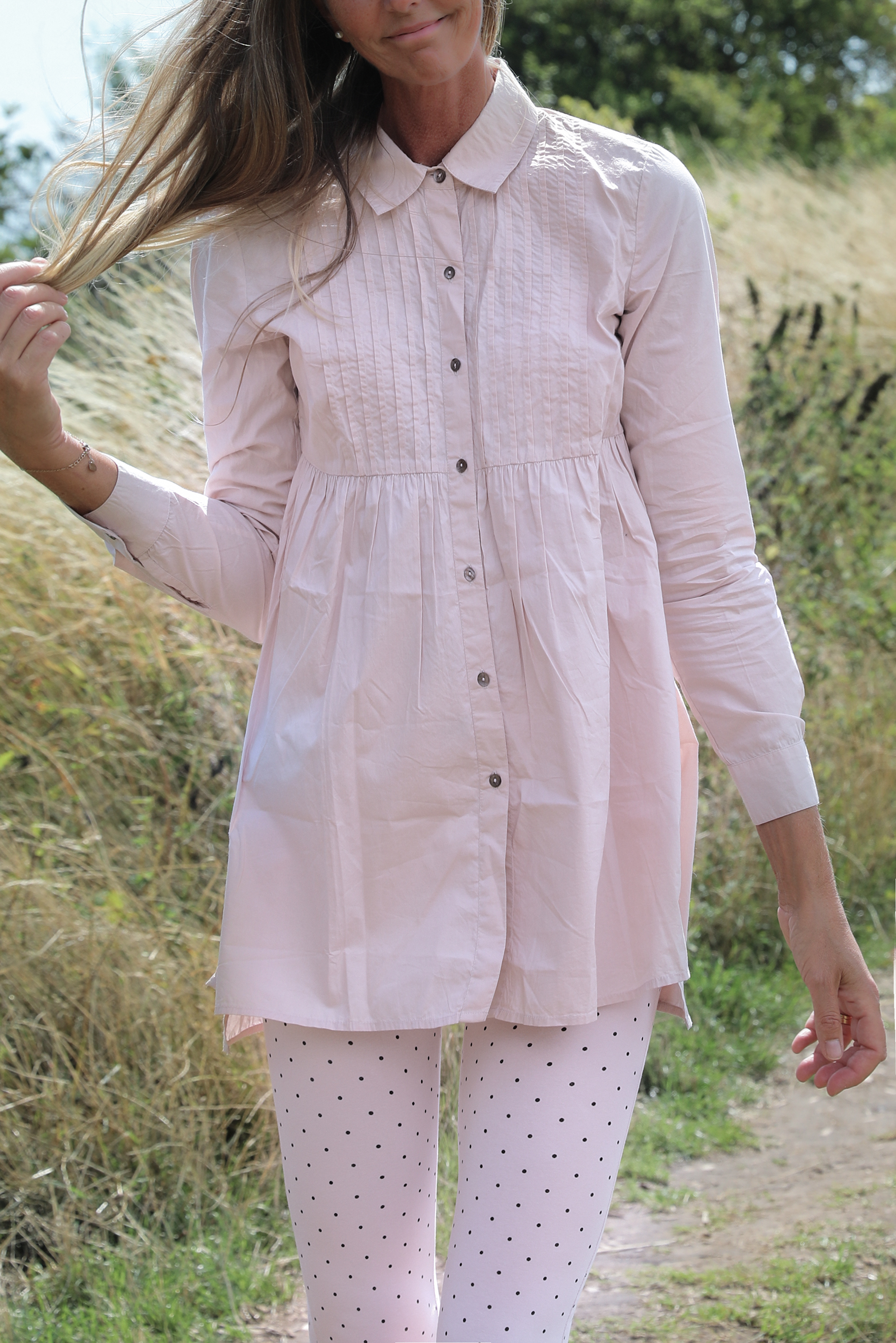 Blooming Dahlia blouse powder Bloomingshop.se Blooming Dahlia klänning puderrosa Bloomingshop.se