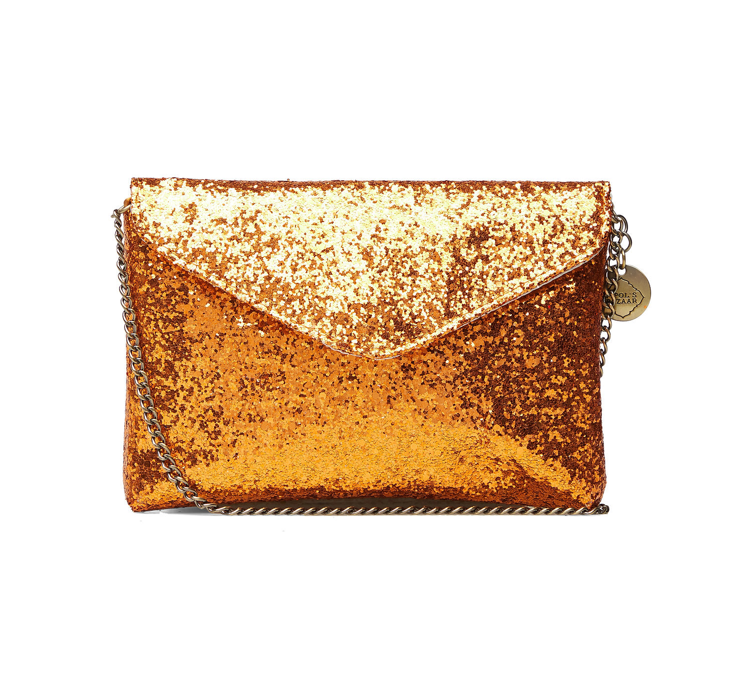 orange evening bag