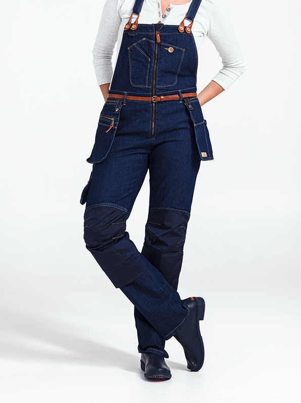Dee Denim Worker Bib Pants - women’s carpenter trousers - Flora Manufaktur