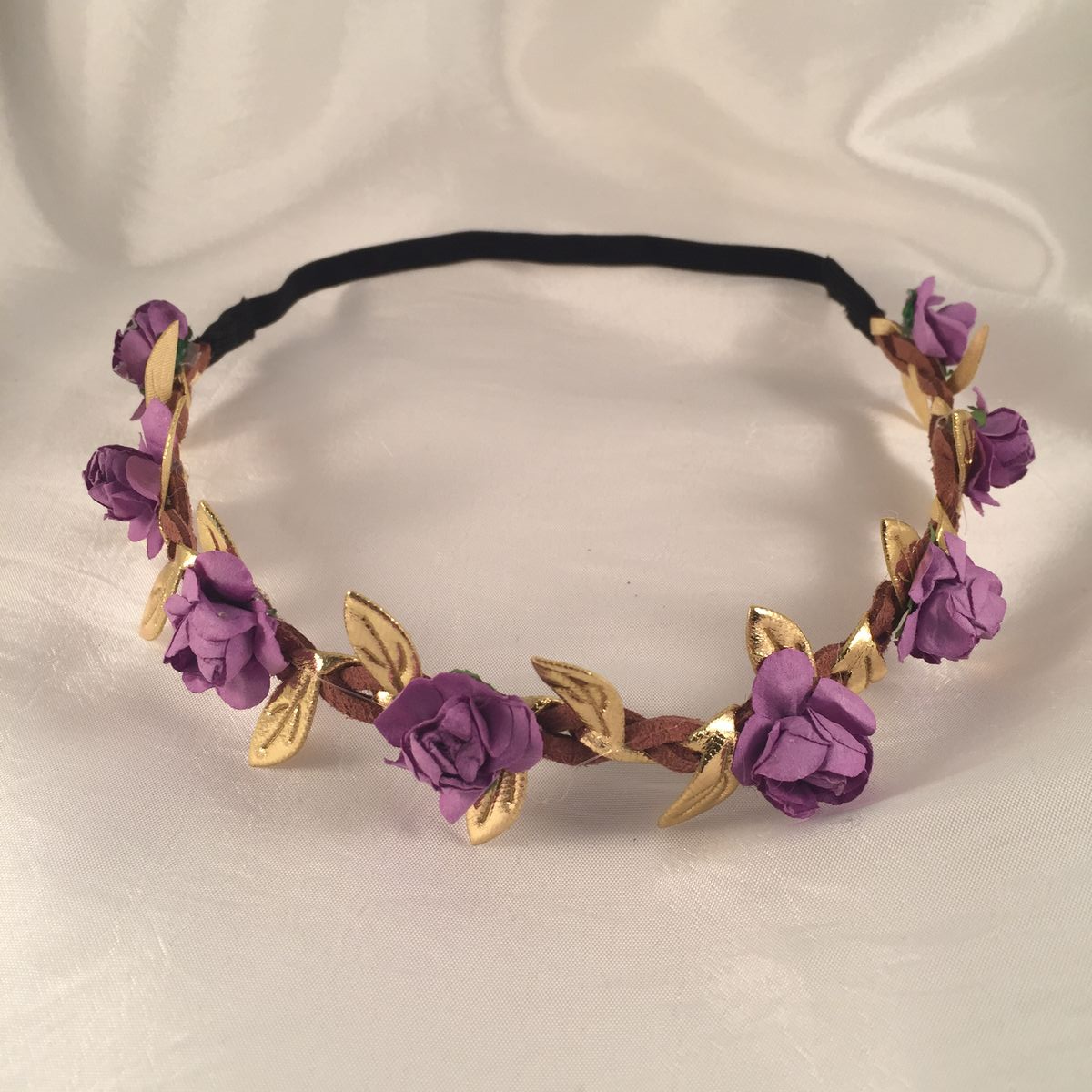 purple flower headpiece